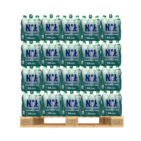 Nałęczowianka Naturalna woda mineralna gazowana 1,5 l x 504 szt PALETA Nałęczowianka Naturalna woda mineralna gazowana 1,5 l x 504 szt PALETA