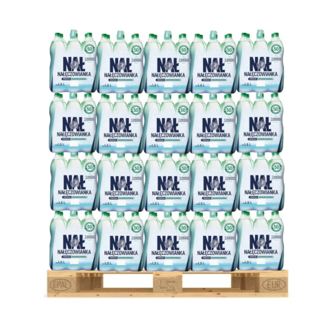 Nałęczowianka Naturalna woda mineralna delikatnie gazowana 1,5 l x 504 szt PALETA Nałęczowianka Naturalna woda mineralna delikatnie gazowana 1,5 l x 504 szt PALETA